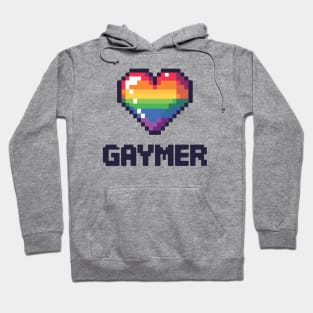 Cute Gaymer Rainbow Heart for the gamer Hoodie